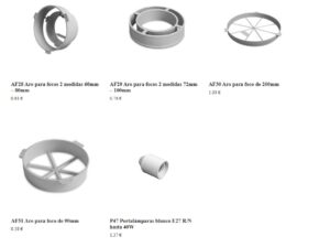 accesorios iluminacion